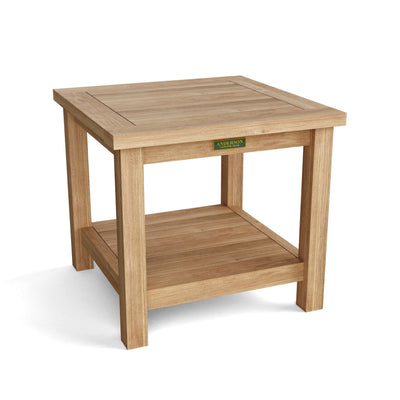 BAHAMA 22″ SQUARE SIDE TABLE 2-TIER