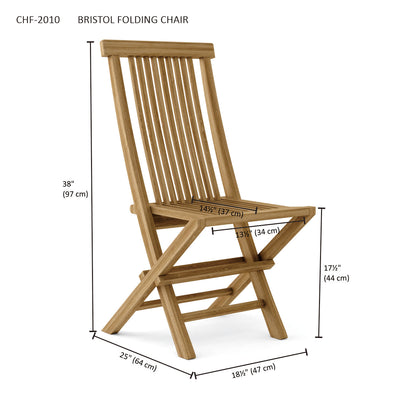 BRISTOL FOLDING CHAIR (2-PC)