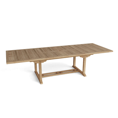VALENCIA 117″ RECTANGULAR DOUBLE EXTENSION TABLE