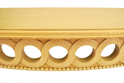 NEOCLASSICAL DEMILUNE CONSOLE TABLE