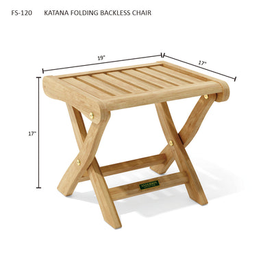 KATANA FOLDING BACKLESS CHAIR