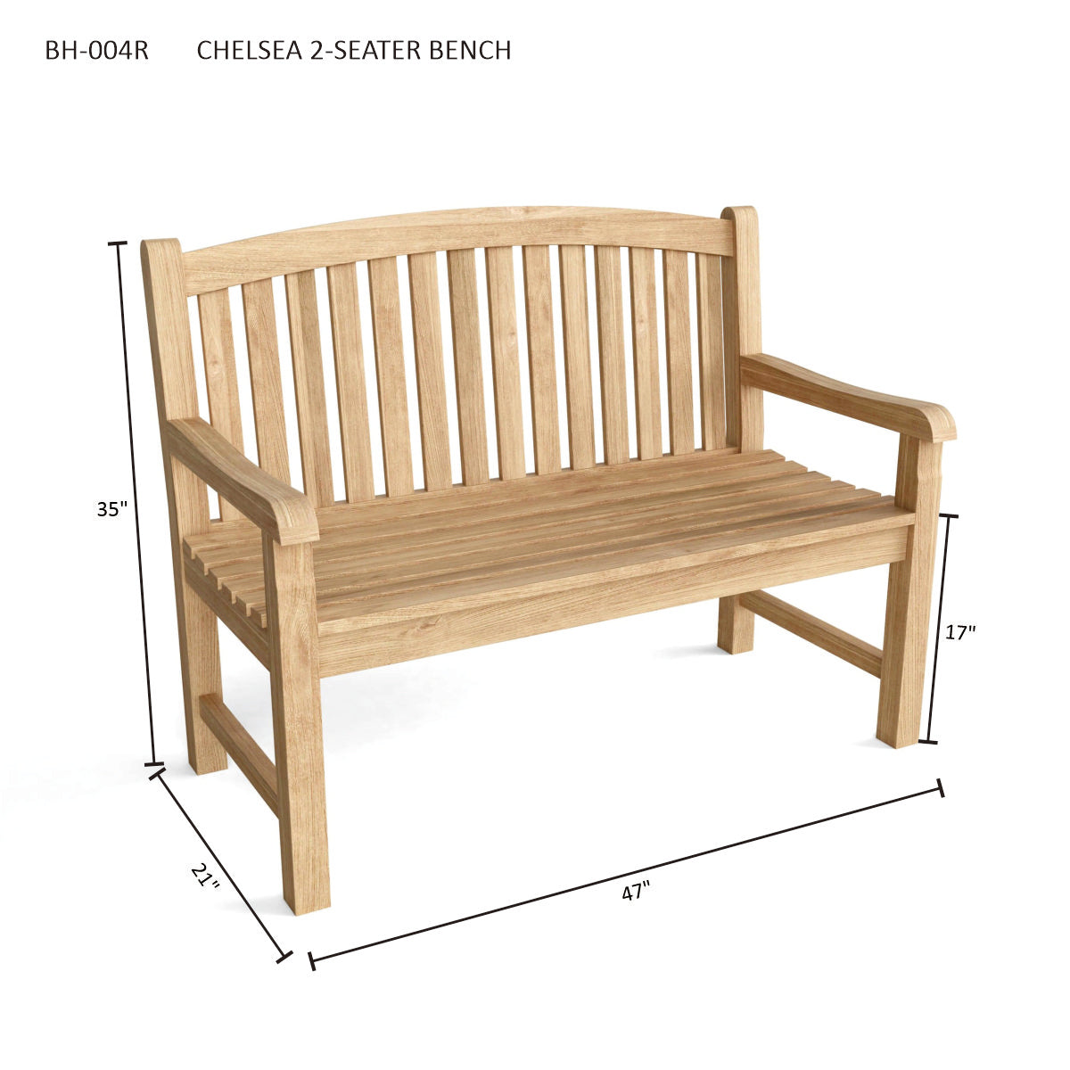 CHELSEA 2-SEATER BENCH