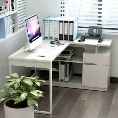 Lexi 55″ L-Shaped Corner Desk