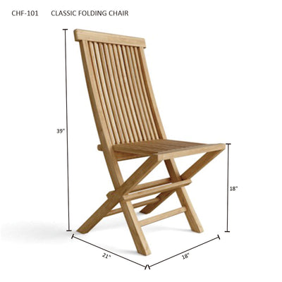 CLASSIC FOLDING CHAIR (2-PC)