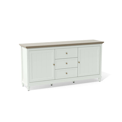 Chenon Sideboard – White & Brown