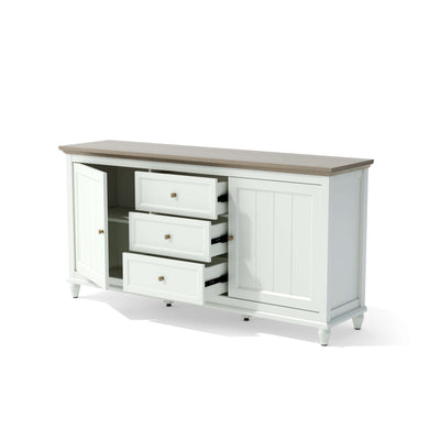 Chenon Sideboard – White & Brown