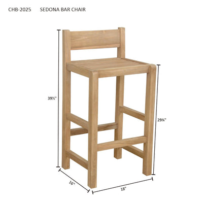 SET-290 DESCANSO SEDONA BAR TABLE 5-PC SET