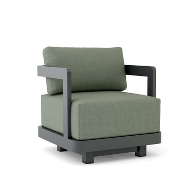 Granada Aluminum Swivel Armchair