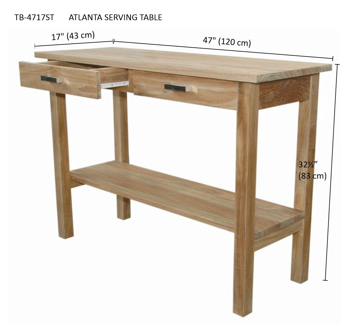 ATLANTA SERVING TABLE