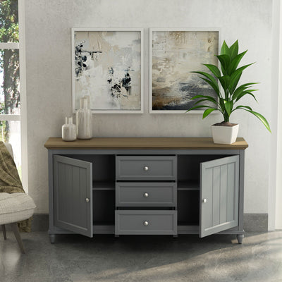 CHENON SIDEBOARD - GREY & BROWN
