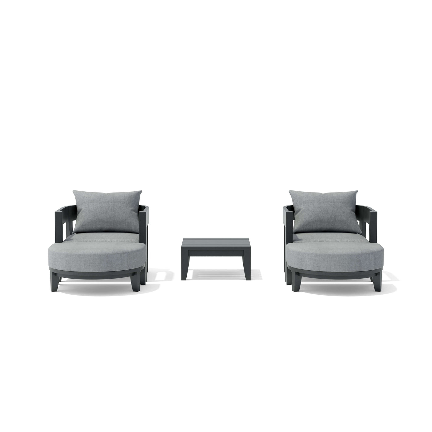 SET-172-AL 5-PC CORONADO ALUMINUM DEEP SEATING SET