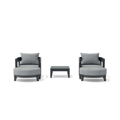 SET-172-AL 5-PC CORONADO ALUMINUM DEEP SEATING SET