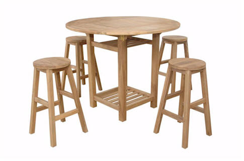 SET-293 SEACREST ALPINE II COUNTER TABLE 5-PC SET