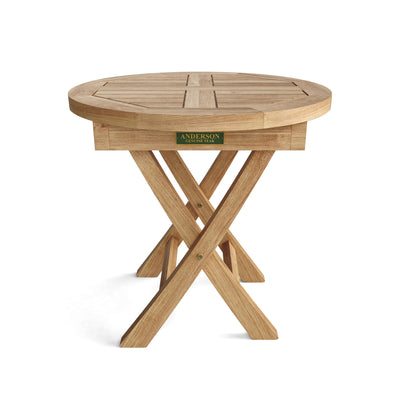 BAHAMA 20″ MINI SIDE ROUND FOLDING TABLE
