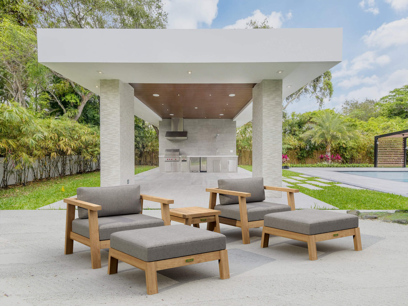 SET-323 5-PC PALERMO DEEP SEATING