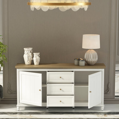 CHENON SIDEBOARD – WHITE & BROWN