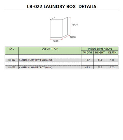 AMBERLY LAUNDRY BOX
