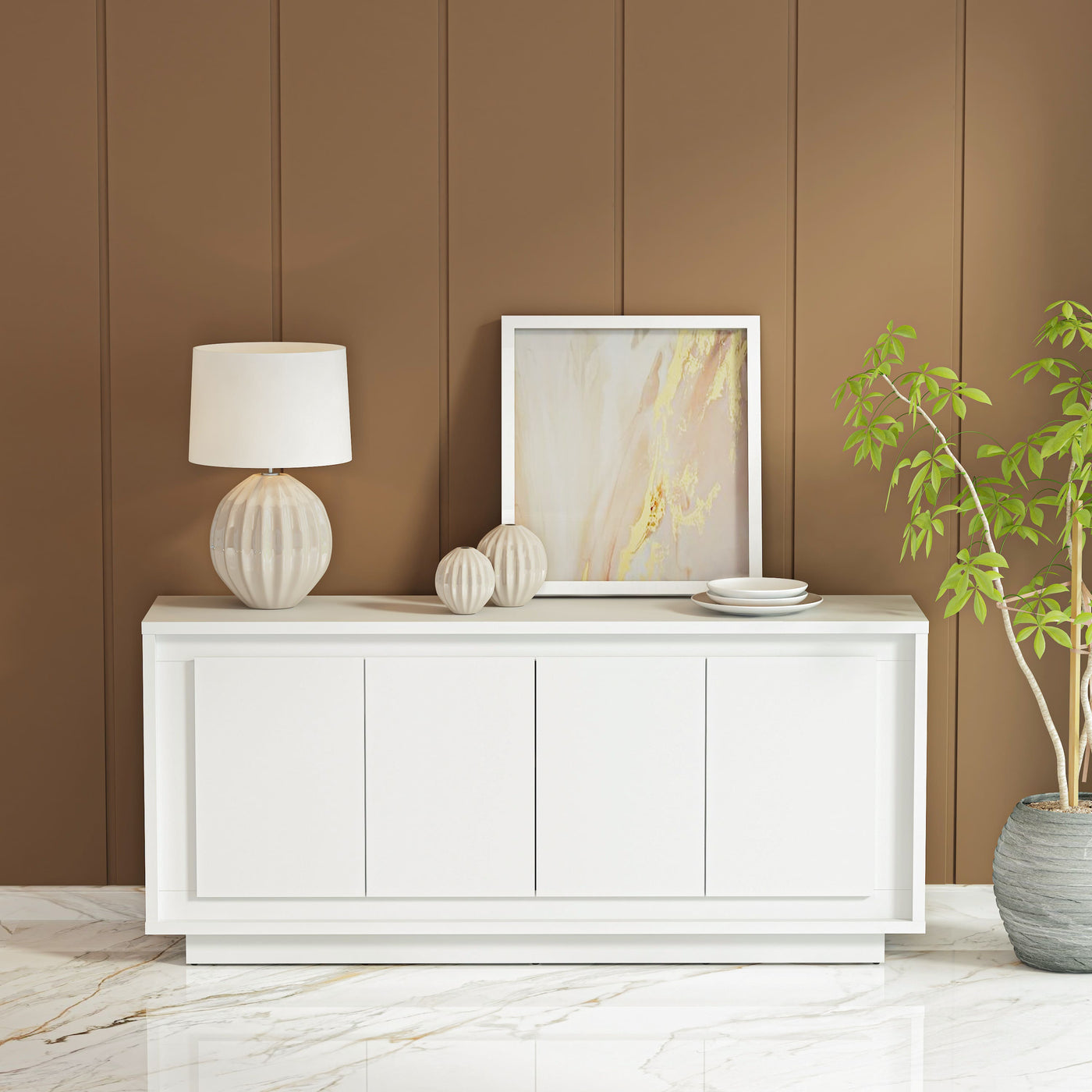 PARAGGI SIDEBOARD (WHITE)