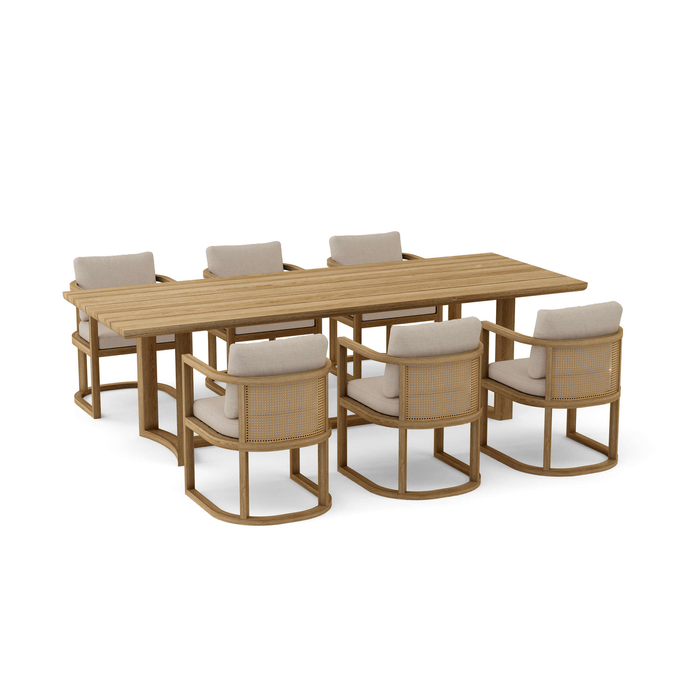 SET-223 7-pc Junus Dining Table Set