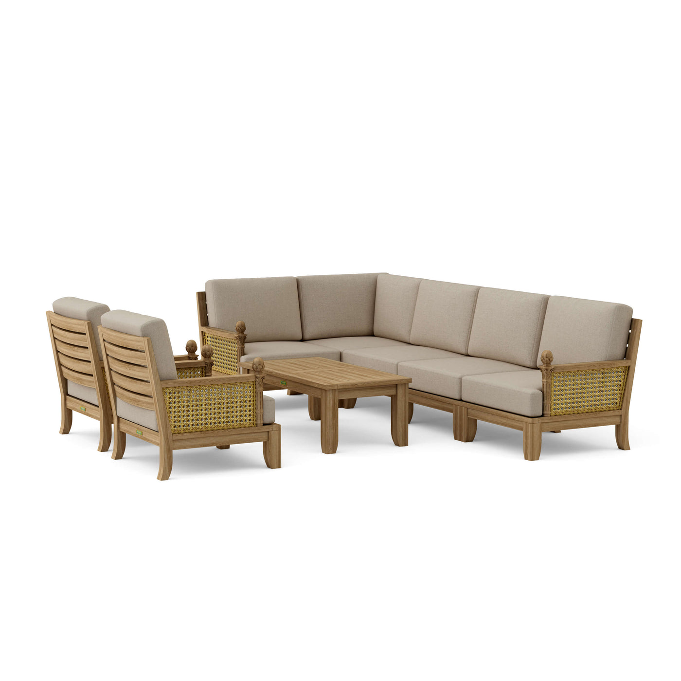 SET-74 Luxe Modular Deep Seating 8-pc Set