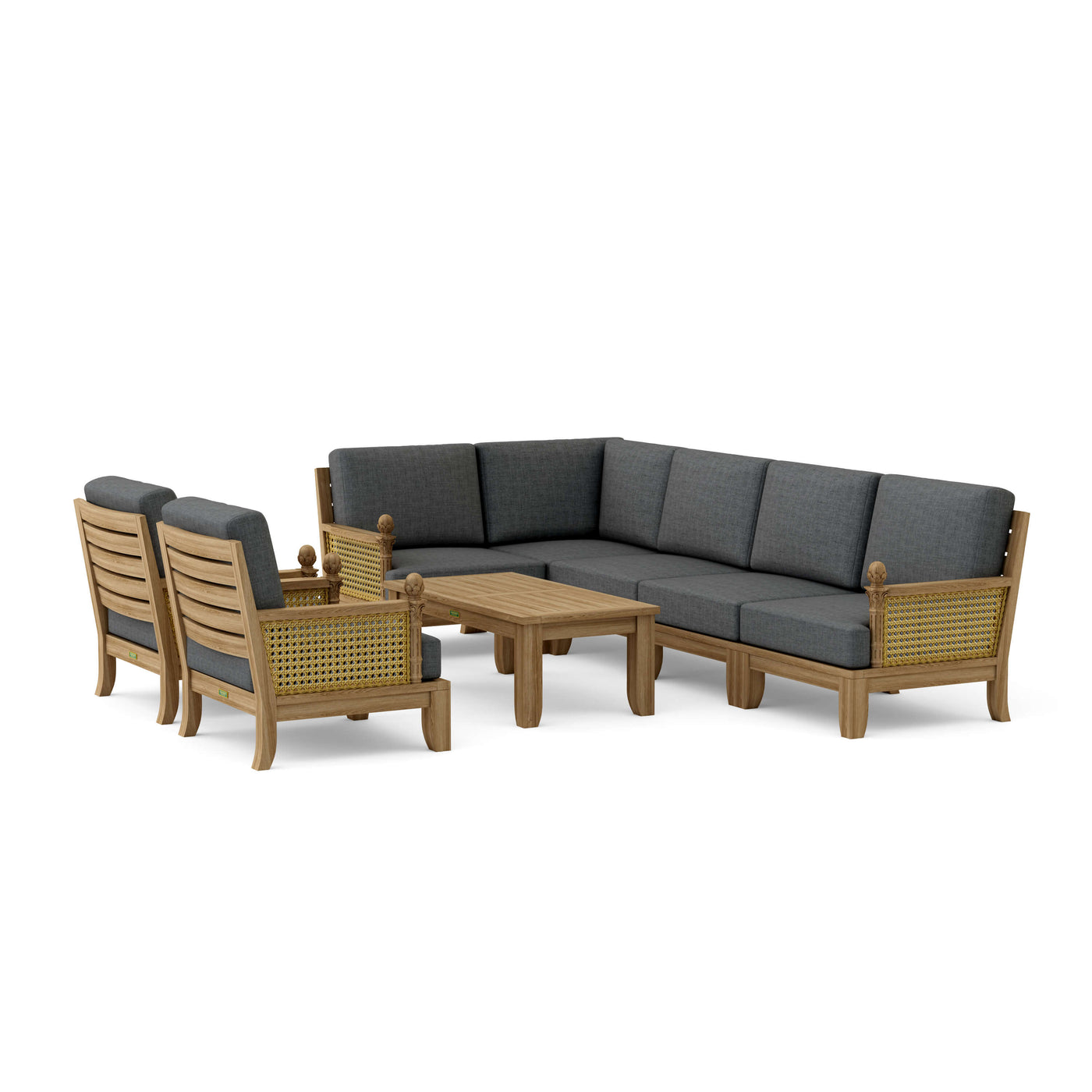 SET-74 Luxe Modular Deep Seating 8-pc Set