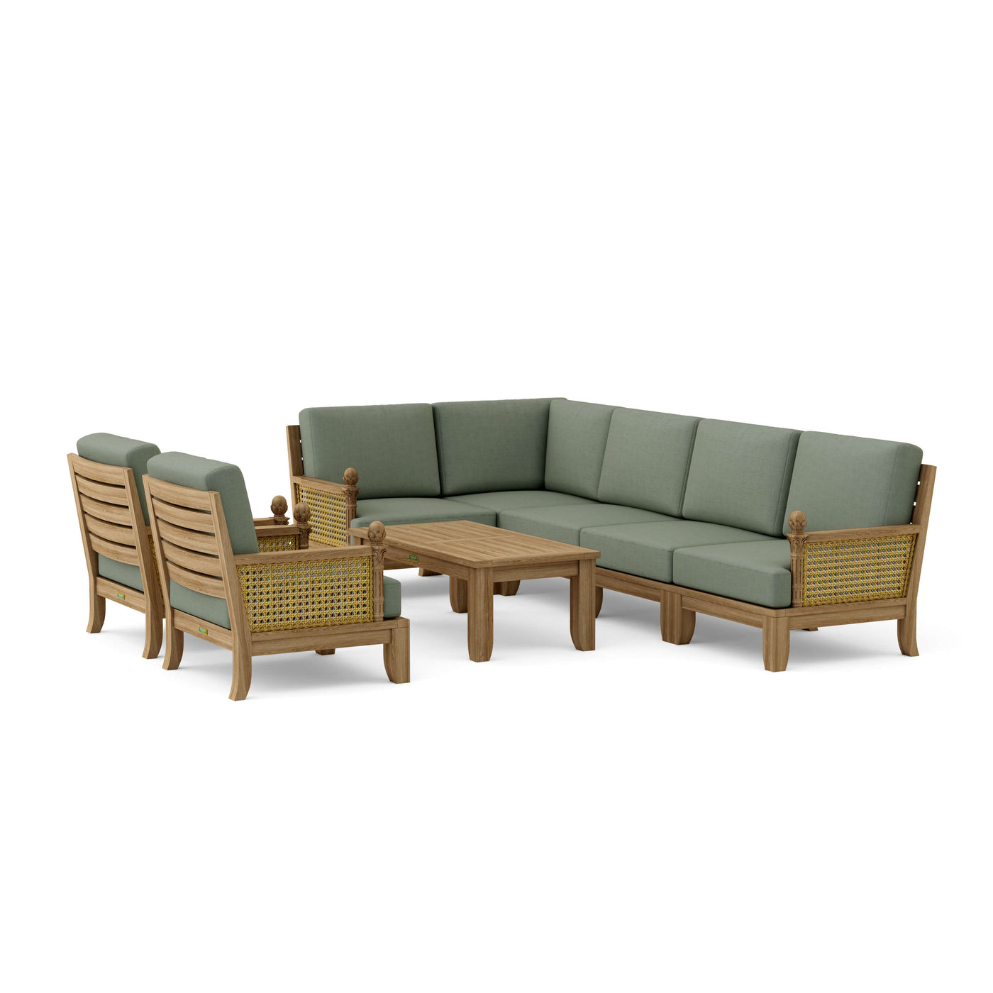 SET-74 Luxe Modular Deep Seating 8-pc Set