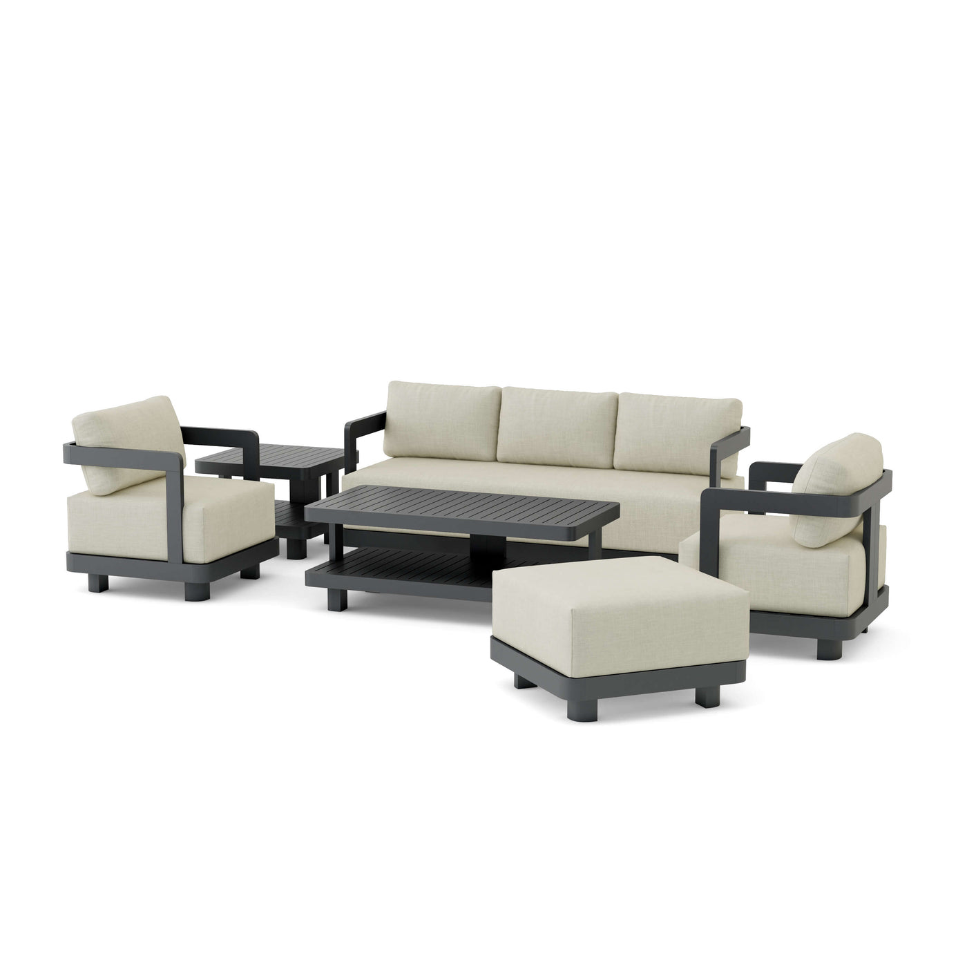 SET-901-AL 6-pc Granada Aluminum Deep Seating