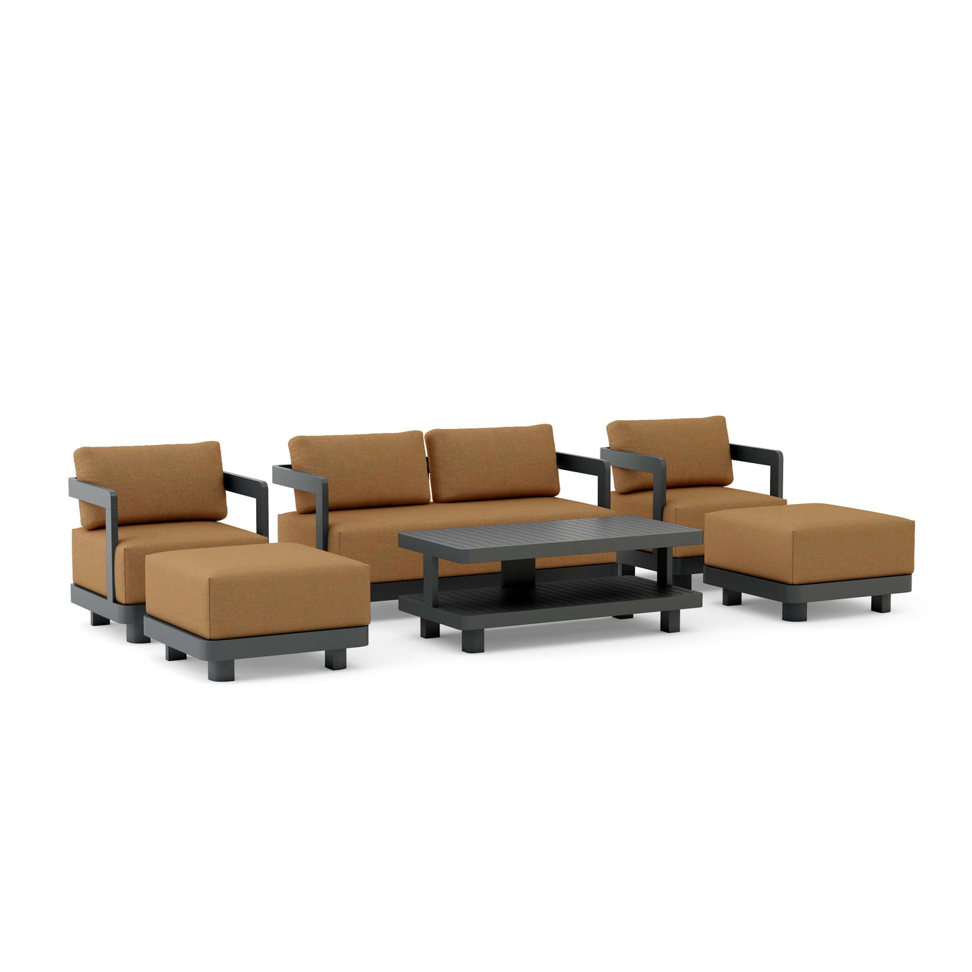 SET-902-AL 6-pc Granada Aluminum Deep Seating