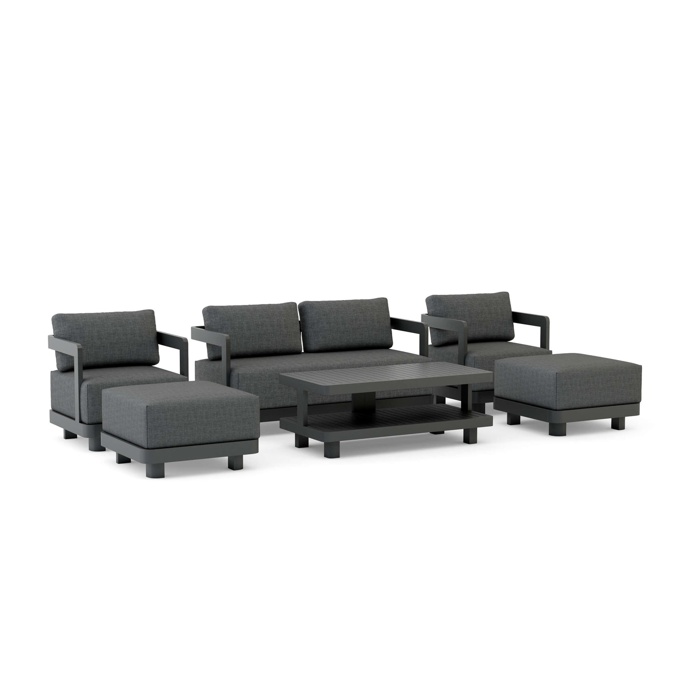 SET-902-AL 6-pc Granada Aluminum Deep Seating