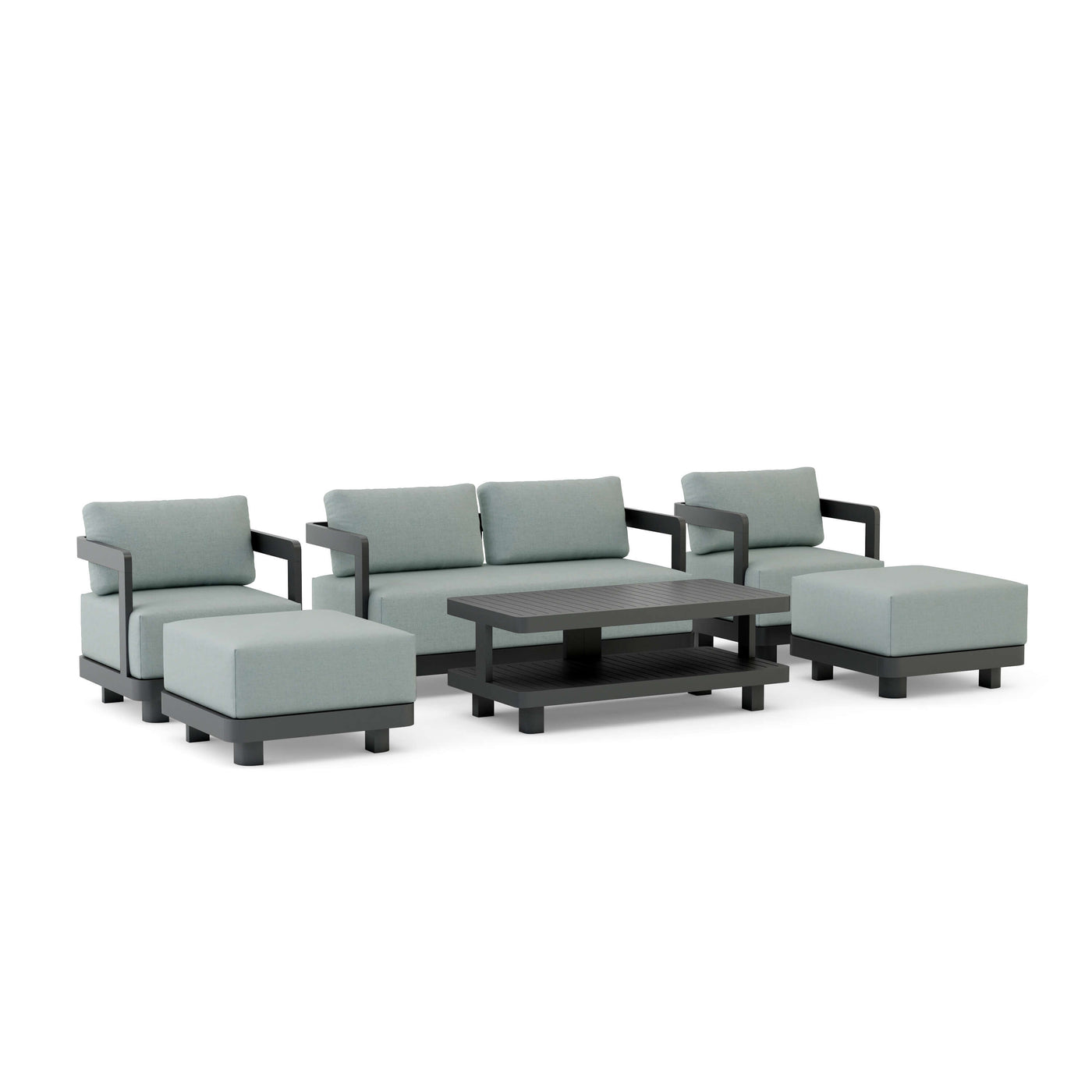 SET-902-AL 6-pc Granada Aluminum Deep Seating