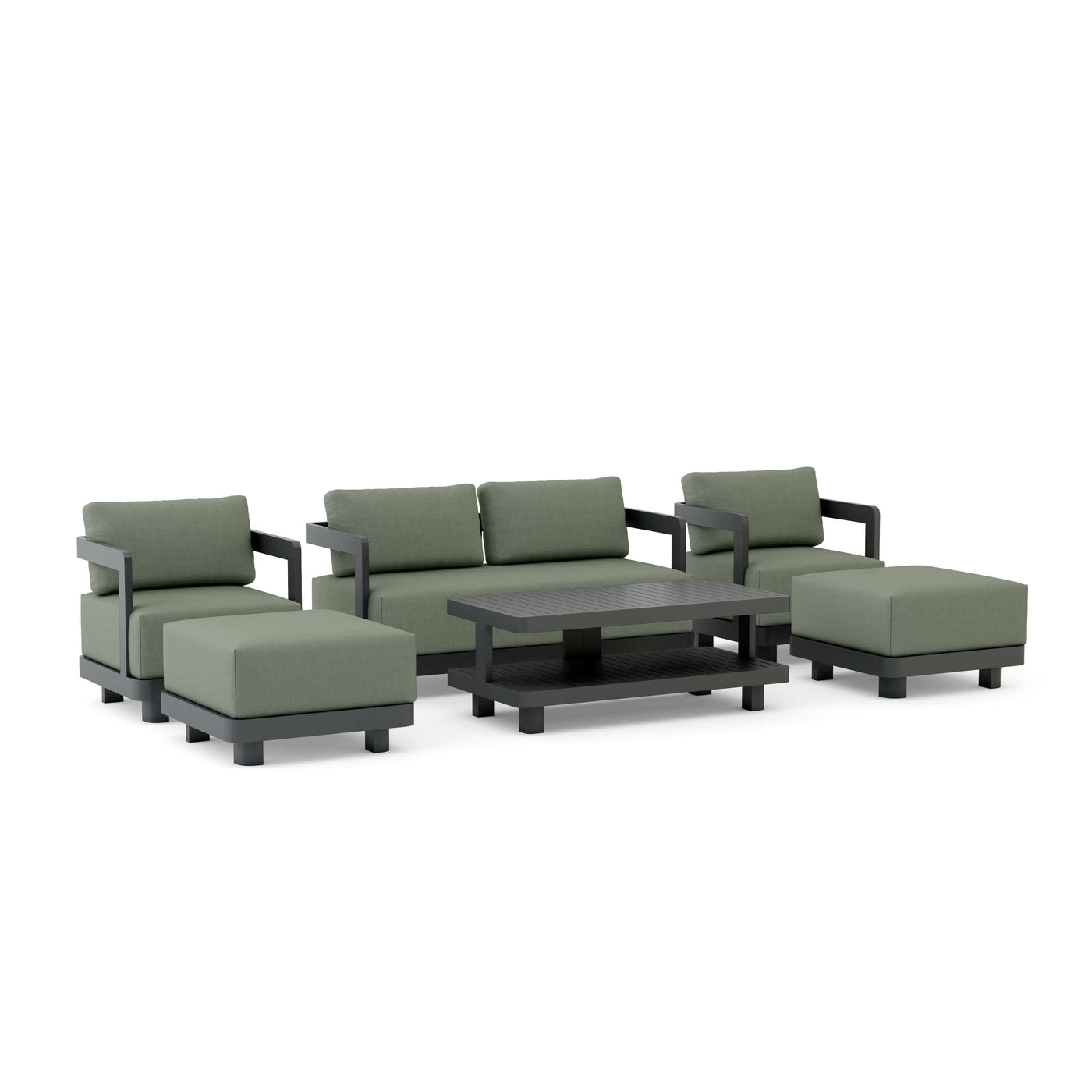 SET-902-AL 6-pc Granada Aluminum Deep Seating