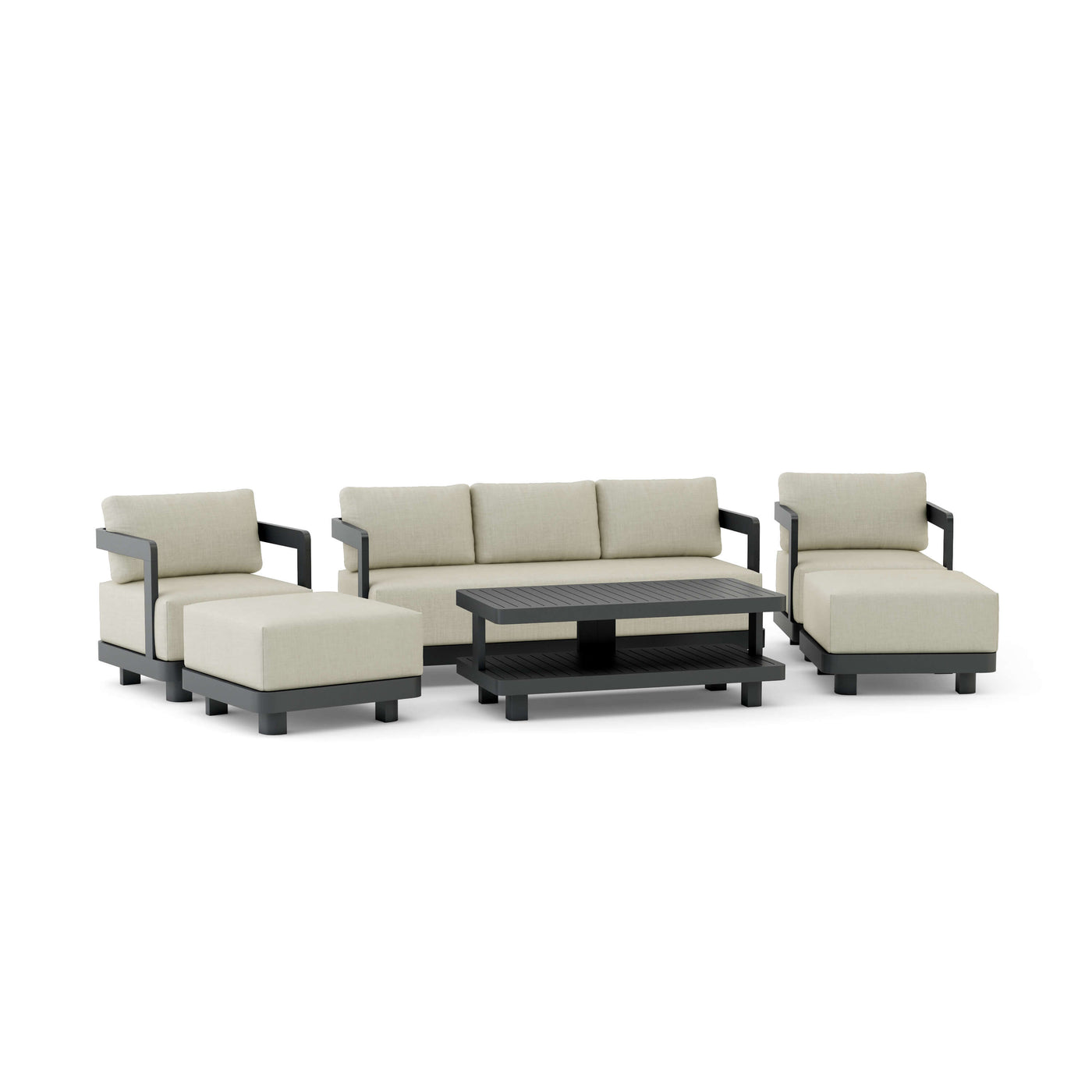 SET-903-AL 6-pc Granada Aluminum Deep Seating