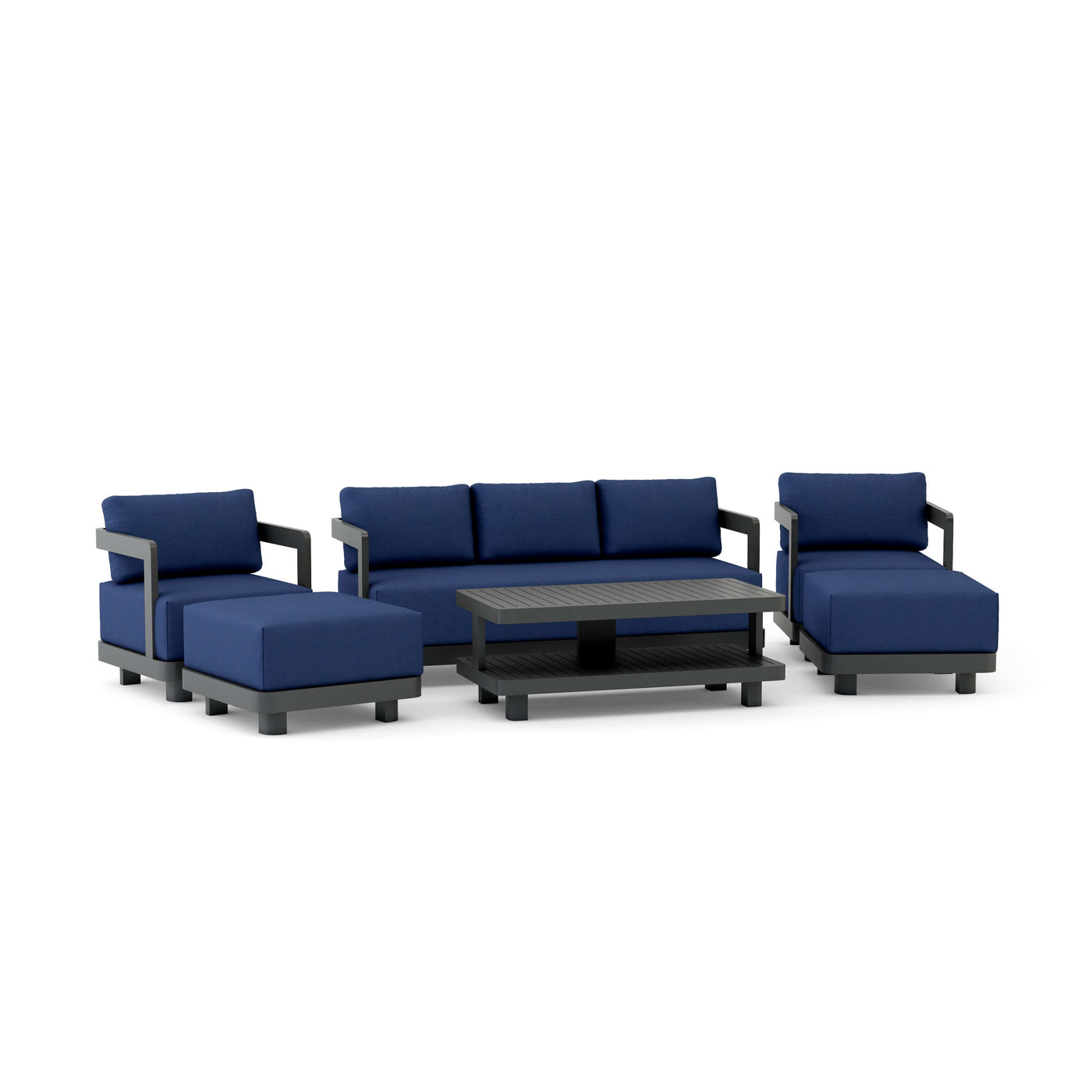 SET-903-AL 6-pc Granada Aluminum Deep Seating