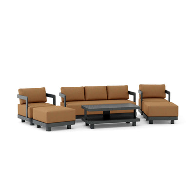 SET-903-AL 6-pc Granada Aluminum Deep Seating