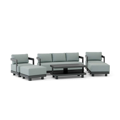 SET-903-AL 6-pc Granada Aluminum Deep Seating