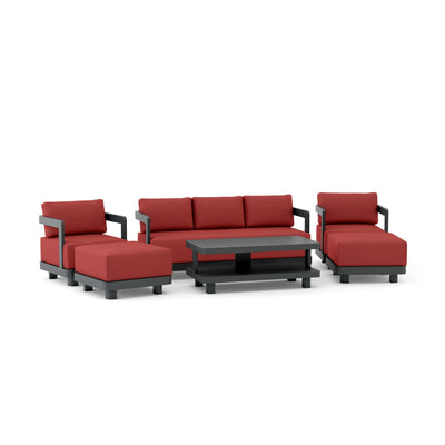 SET-903-AL 6-pc Granada Aluminum Deep Seating