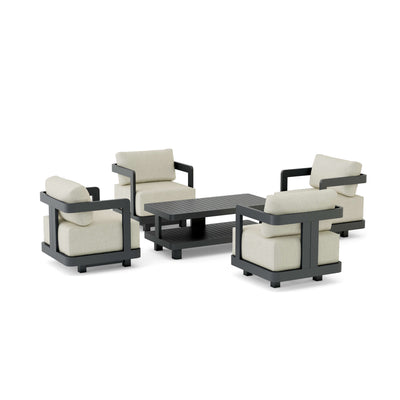 SET-904-AL 5-pc Granada Aluminum Deep Seating