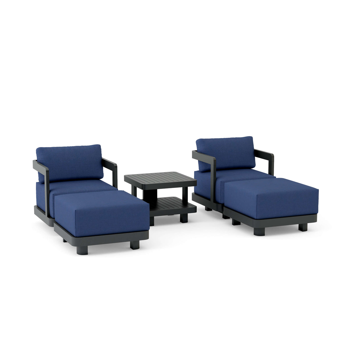 SET-905-AL 5-pc Granada Aluminum Deep Seating