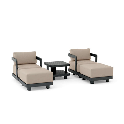 SET-905-AL 5-pc Granada Aluminum Deep Seating