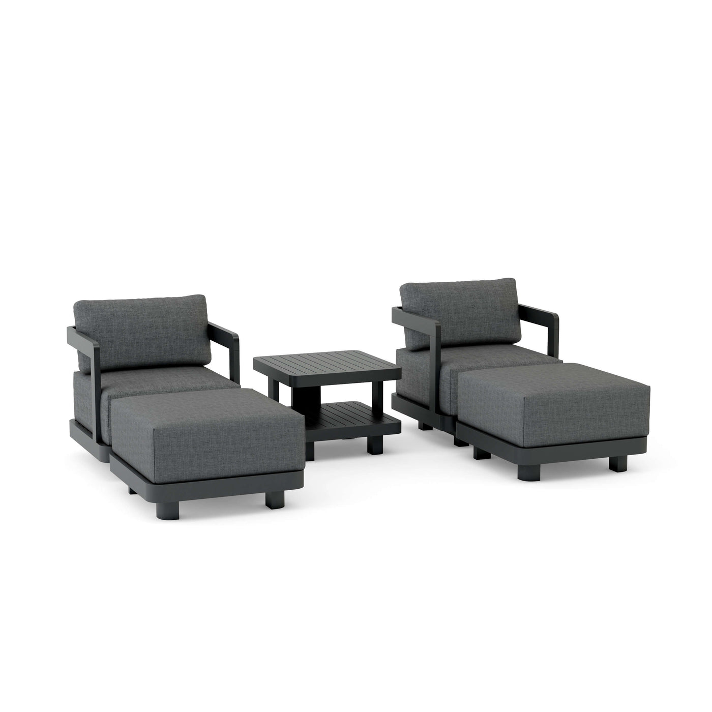 SET-905-AL 5-pc Granada Aluminum Deep Seating