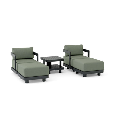 SET-905-AL 5-pc Granada Aluminum Deep Seating