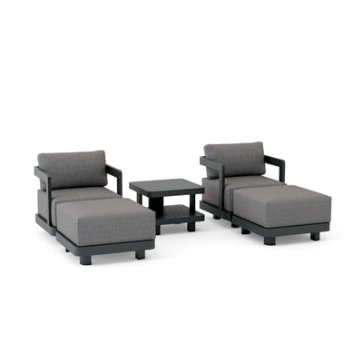 SET-905-AL 5-pc Granada Aluminum Deep Seating