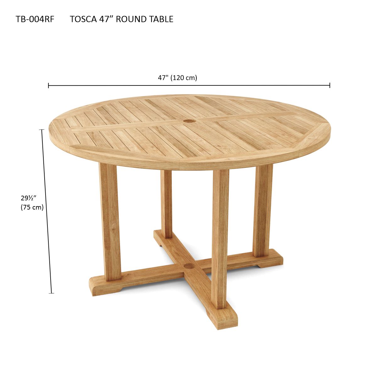TOSCA 47″ ROUND TABLE