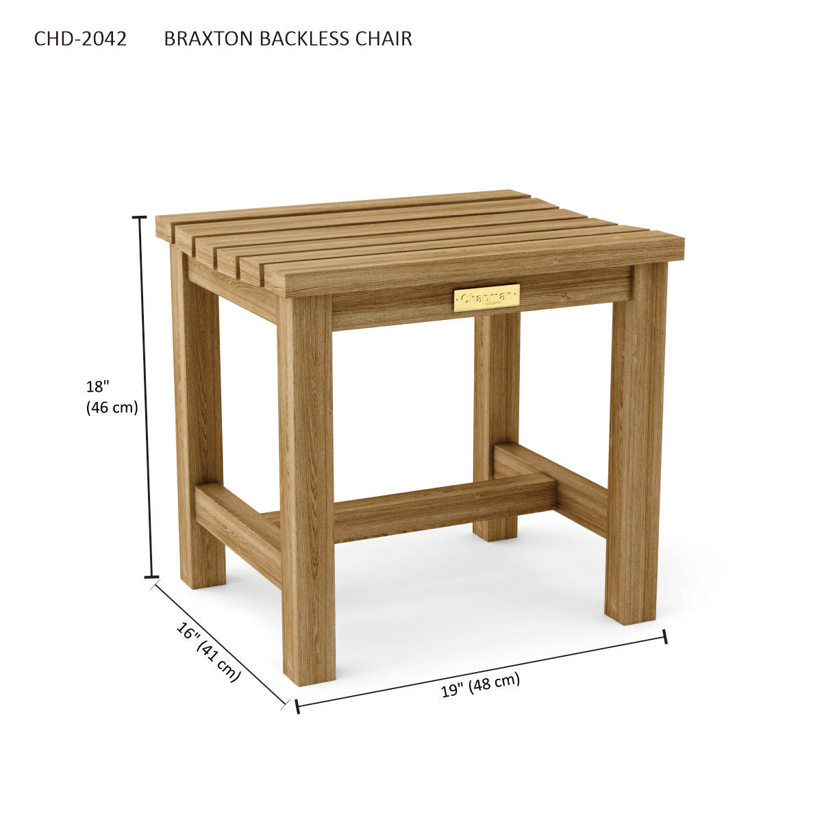 BRAXTON BACKLESS CHAIR