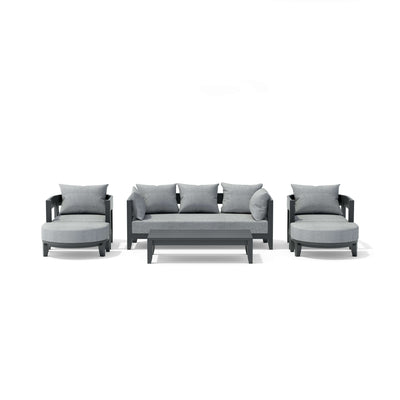 SET-171-AL 6-PC CORONADO ALUMINUM DEEP SEATING SET