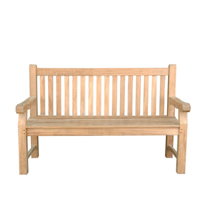 DEVONSHIRE 3-SEATER EXTRA THICK BENCH WITH FLOWER HANDCRAFTED
