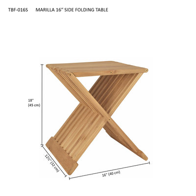 MARILLA 16″ SIDE FOLDING TABLE