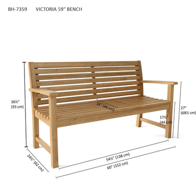 VICTORIA 59″ BENCH