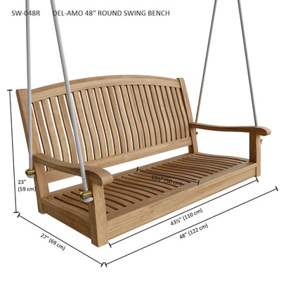 DEL-AMO 48″ ROUND SWING BENCH