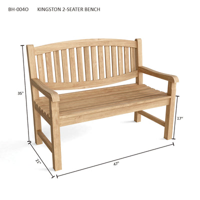 KINGSTON 2-SEATER BENCH